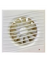 Вентилятор вытяжной настенный, Viento, установочный диаметр 100 мм, 13 Вт, 130 м3/ч, Волна, В100С STILL ivory