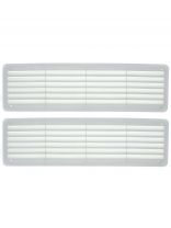 Решетка вентиляционная пластик, 450х130 мм, 2 шт, 50 слоев, Event, 4513ДП