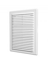 Решетка вентиляционная пластик, разъемная, 185х255 мм, с сеткой, ERA, 1825Р