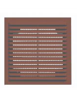 Решетка вентиляционная ABS пластик, вытяжная, 130х130 мм, коричневая, Viento, Серия В, 1313Вкор