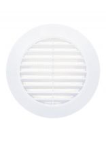 Решетка вентиляционная пластик, разъемная, установочный диаметр 140 мм, с сеткой, круглая, с выходом, Event, Э140/100Р