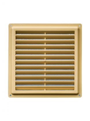 Решетка вентиляционная пластик, разъемная, 240х180 мм, с сеткой, бежевая, Event, Э1825РБЖ