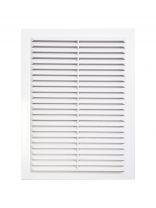 Решетка вентиляционная пластик, 230х230 мм, с сеткой, Viento, 2323В