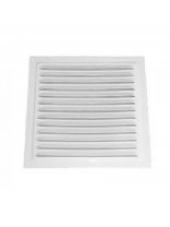 Решетка вентиляционная металл, 250х250 мм, с сеткой, эмалированная, Viento, РМ2525