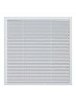 Решетка вентиляционная пластик, 380х380 мм, с сеткой, ERA