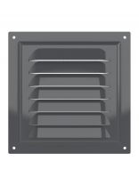 Решетка вентиляционная сталь, 150х150 мм, с сеткой, МЭ, ERA, Gray