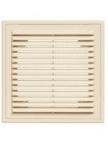 Решетка вентиляционная пластик, разъемная, 450х130 мм, наклонные жалюзи, слоновая кость, Viento, 4513ВРсл.кость