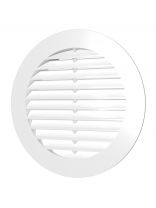 Решетка вентиляционная алюминий, установочный диаметр 100 мм, с фланцем d125 мм, ERA, 10РКМ