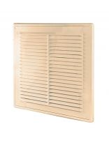 Решетка вентиляционная пластик, разъемная, 208х208 мм, с сеткой, бежевая, TDM Electric, 2020СР, SQ1807-0078