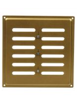 Решетка вентиляционная металл, регулируемая, 200х200 мм, золотая, Event, 200х200ВРР