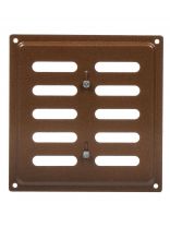 Решетка вентиляционная металл, регулируемая, 150х150 мм, коричневая, Event, 150х150ВРР