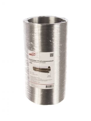 Воздуховод вентиляционый алюминий, диаметр 150 мм, круглый, гофрированный, 3 м, ERA, 15ВА