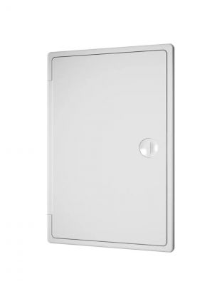 Лючок вентиляционный пластик, 150х200 мм, с ручкой-задвижкой, белый, ERA, ЛТ1520П