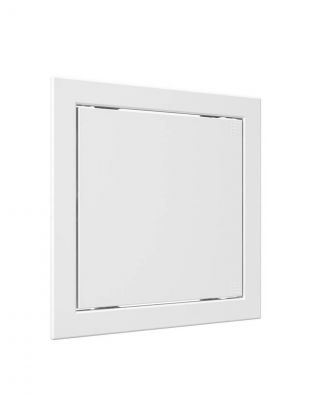 Люк ревизионный пластик, 218х218 мм, нажимной, 196х196, фланец, Auramax, Эра, AD