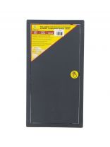 Люк-дверца ревизионная пластик, 200х400 мм, с нажимным замком "PUSH", серый, Viento