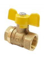 Кран для газа г-г, 1/2'', ручка-бабочка, Valfex