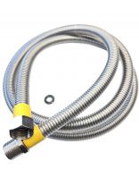 Подводка для газа 1/2''х2 м, г-ш, сильфон ПВХ, Tuboflex