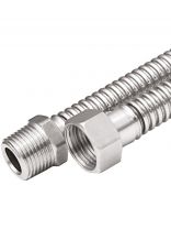 Подводка для газа 1/2''х1.5 м, г-ш, сильфон, AquaLink