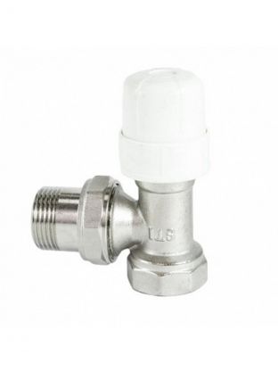 Термостатический клапан латунь, 1/2", угловой, STI