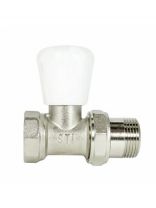 Клапан регулирующий латунь, 3/4", прямой, прямой, STI