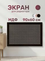 Экран для радиатора, МДФ, 900х600 мм, венге DE LUXE, Дамаско, Стильный Дом