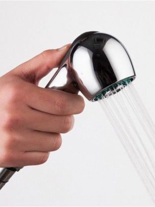 Лейка для смесителя выдвижного, пластик, 2 режима, хром, Frap, F26