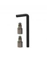 Переходники подводки для воды М10-М8, пара, шестигранный ключ, латунь, MasterProf