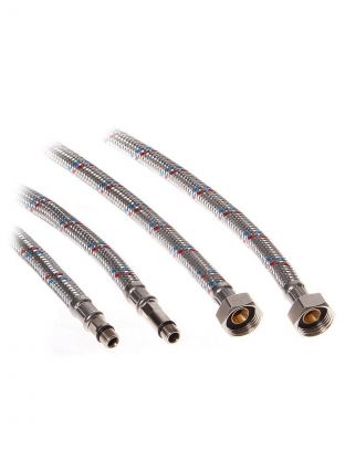 Подводка для воды М10-1/2"х0.5 м, пара, сталь, Еco, Lytcho