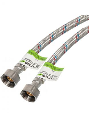 Подводка для воды 1/2"х0.4 м, г-г, сталь, Еco, Lytcho