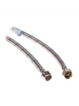 Подводка для воды 1/2"х0.6 м, г-ш, латунь, AquaLine