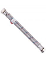 Подводка для воды 1"х0.8 м, г-г, латунь, Гигант, AquaLine