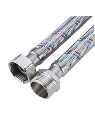 Подводка для воды 1/2"х0.4 м, г-ш, сталь, ELKA