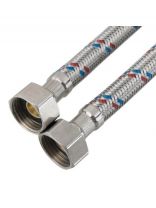 Подводка для воды 1/2"х1 м, г-г, сталь, ELKA