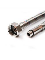 Подводка для воды М10-1/2"х0.4 м, пара, нержавеющая сталь, Valfex