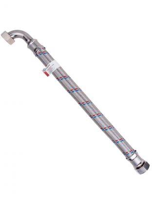 Подводка для воды 1"х1 м, г-г, угловая, латунь, Гигант, AquaLine