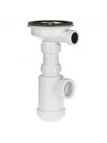 Сифон для мойки, бутылочный, 1х300 мм, с выпуском, MasterProf, ИС.110689