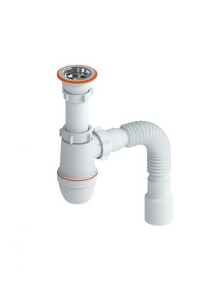 Сифон для мойки, прикручивающийся, РМС, СУ-02