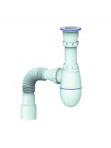 Сифон для мойки, 1" 1/2, 40х40/50, полипропилен, Unicorn, В220Р, В220Р