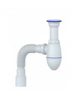 Сифон для мойки, 1" 1/2, 40х40/50, полипропилен, Unicorn, А120Р