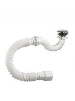 Сифон для душевого поддона, 40х40/50, с выпуском, автомат, Orio, А-20589