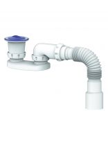 Сифон для душевого поддона, 40х40/50, полипропилен, с выпуском, Unicorn, G22