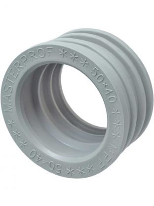 Манжета 50х40 мм, ТЭП, серая, MasterProf, индивидуальная упаковка, ИС.131771