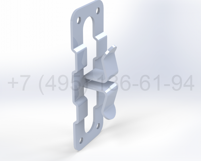 Кляммер для керамогранита 10 мм угловой нерж. (ANSI 430 1,2 мм)