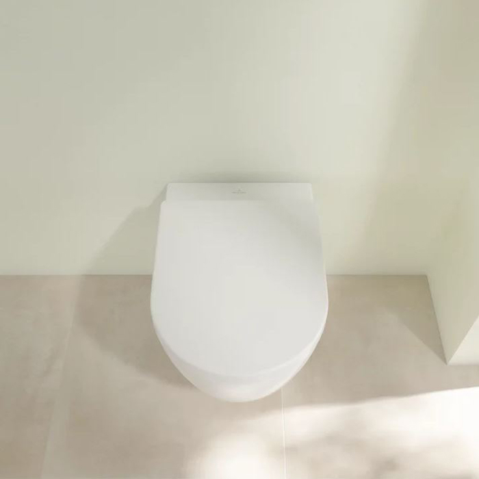 Villeroy&Boch Avento Комплект унитаз-подвесной 37x53см сиденье QuickRelease SoftClose цвет: альпийский белый 5656HR01 ФОТО