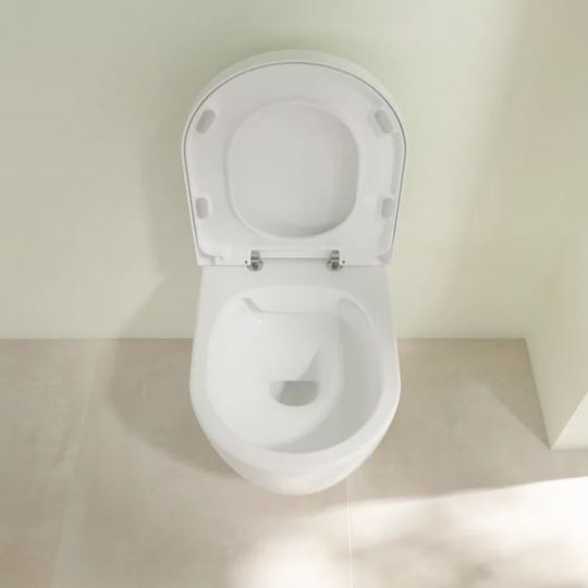 Villeroy&Boch Avento Комплект унитаз-подвесной 37x53см сиденье QuickRelease SoftClose цвет: альпийский белый 5656HR01 схема 8