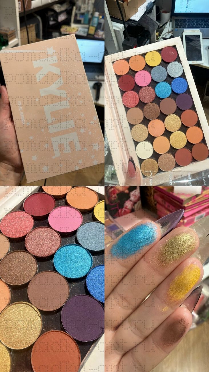 Kylie Cosmetics палетка теней Large PRO 28 оттенков, профессиональная, пигментированная