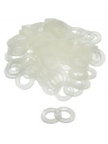 Прокладка уплотнительная 100 шт, 3/4", ПВХ, прозрачная, СантехКреп, 2.11.2.Ф