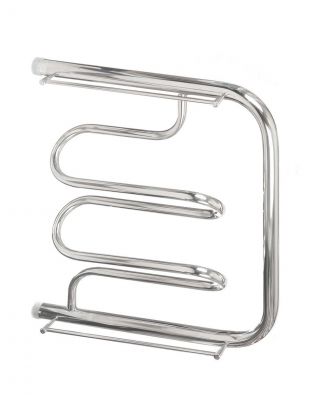 Полотенцесушитель Фокстрот, с полкой, 50х50х1", нержавеющая сталь, с креплением, Aquater, Лиана