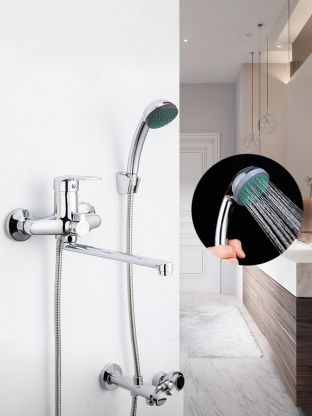 Смеситель для ванны, Frap, с картриджем, хром, F22701-B