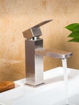 Смеситель для раковины, Frap, с картриджем, сатин, F10802